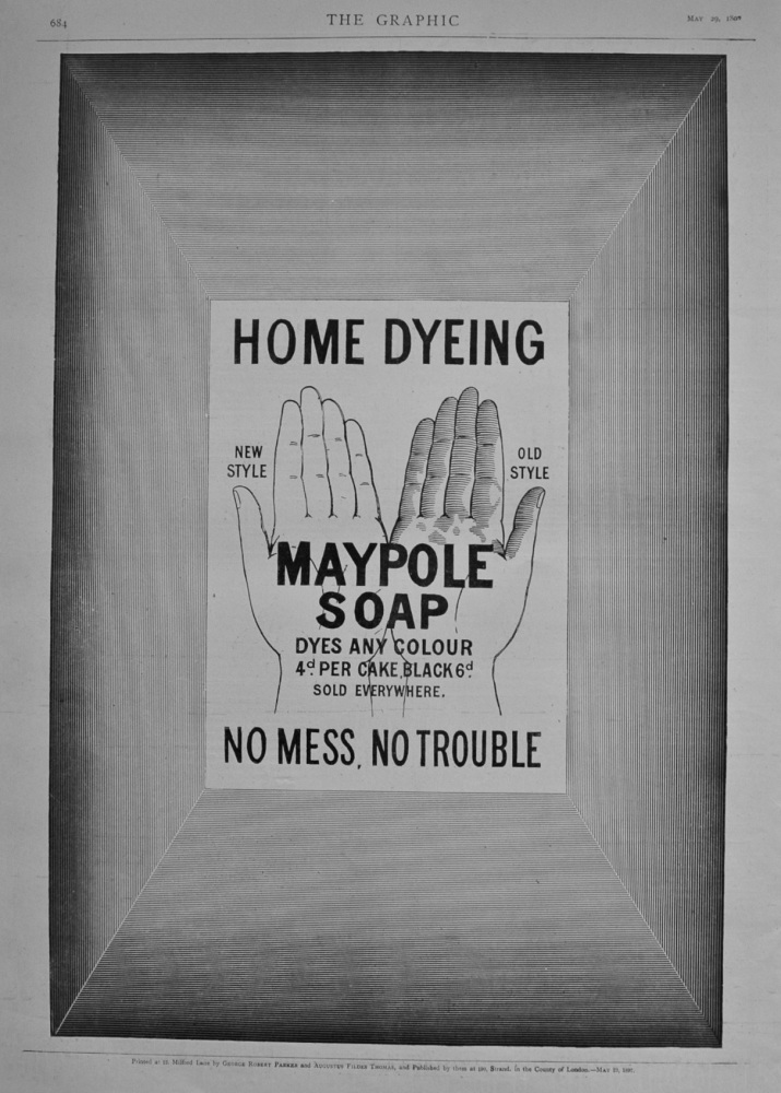 Maypole Soap Advert - 1897