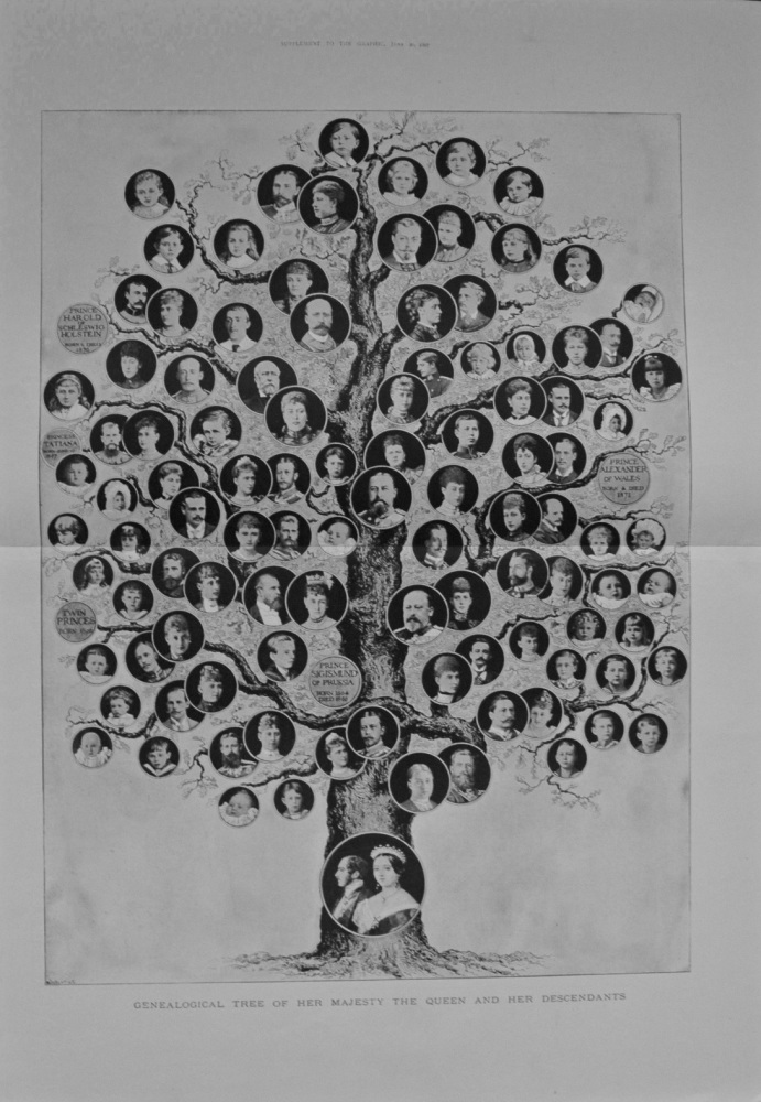 Genealogical Tree of Her Majesty Queen Victoria - 1897