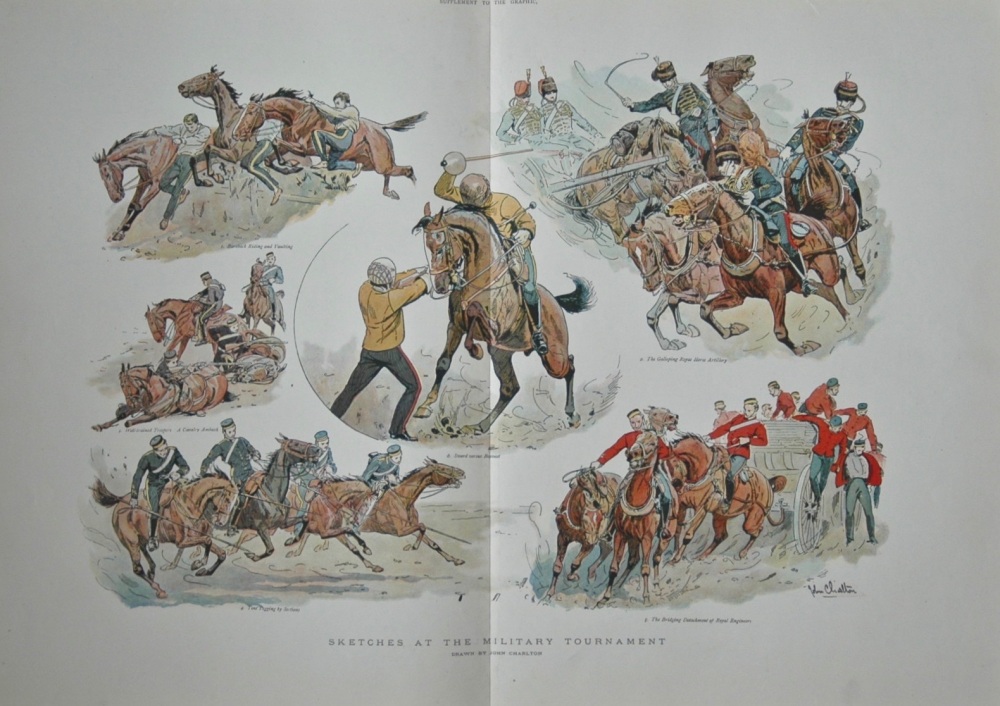Sketches at The Military Tournament - 1897