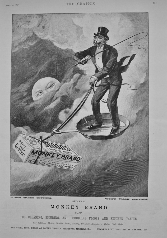 Monkey Brand advert - 1897