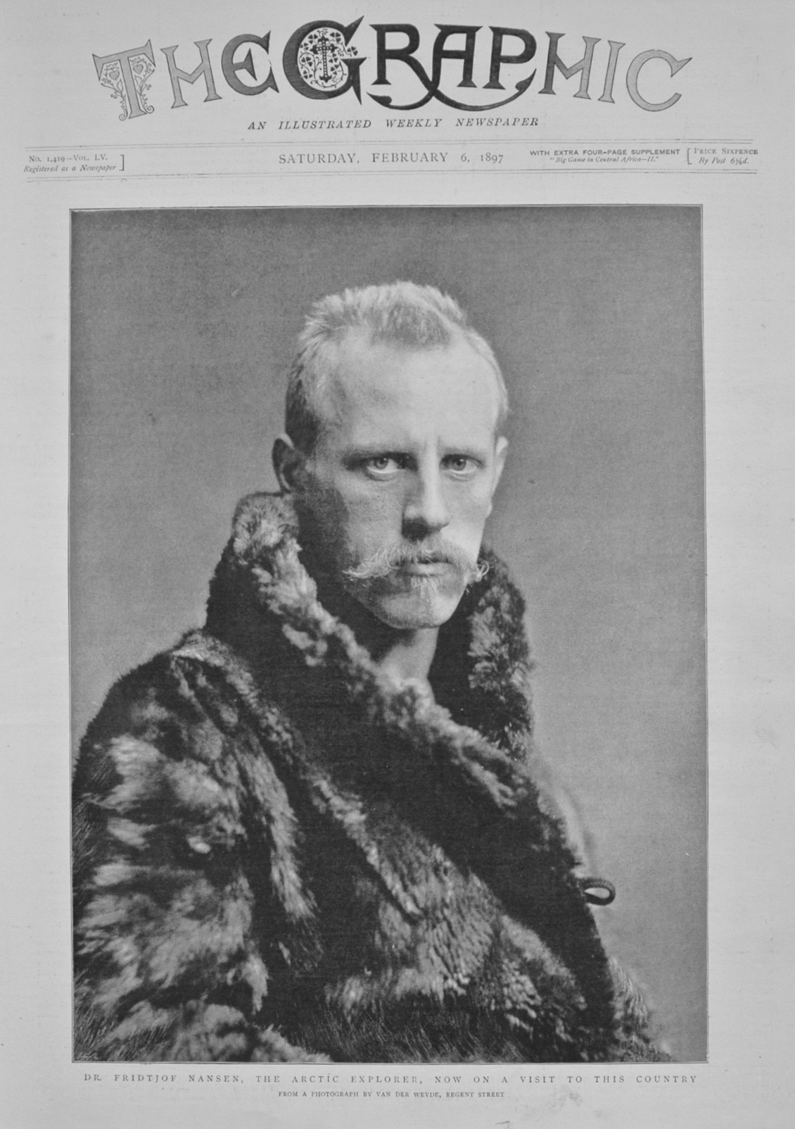 Dr Fridtjof Nansen, The Artic Explorer - 1897