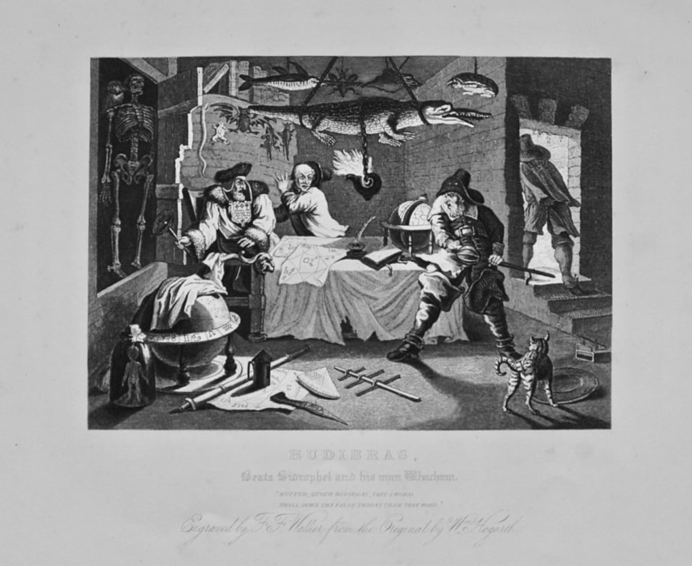 "Hudibras beats Sidrophel and his man Whachum" - c1870