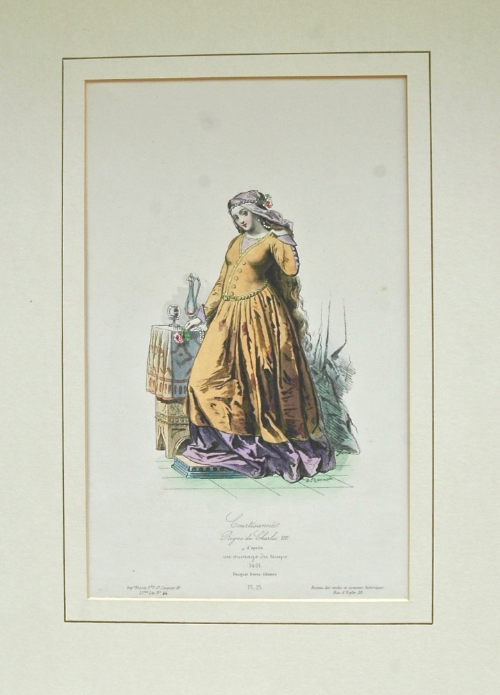 "Courtisane de France" - Lithograph - 1864