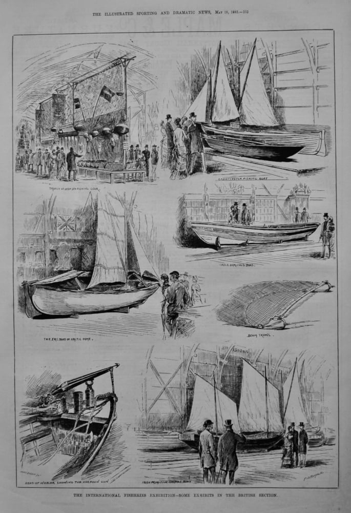 The International Fisheries Exhibition - Some Exhibits in the British Section.  1883.