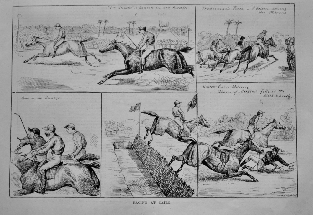 Racing in Cairo.  1883.