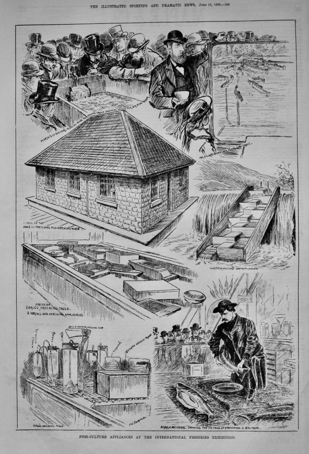 Fish-Culture Appliances at the International Fisheries Exhibition.  1883.