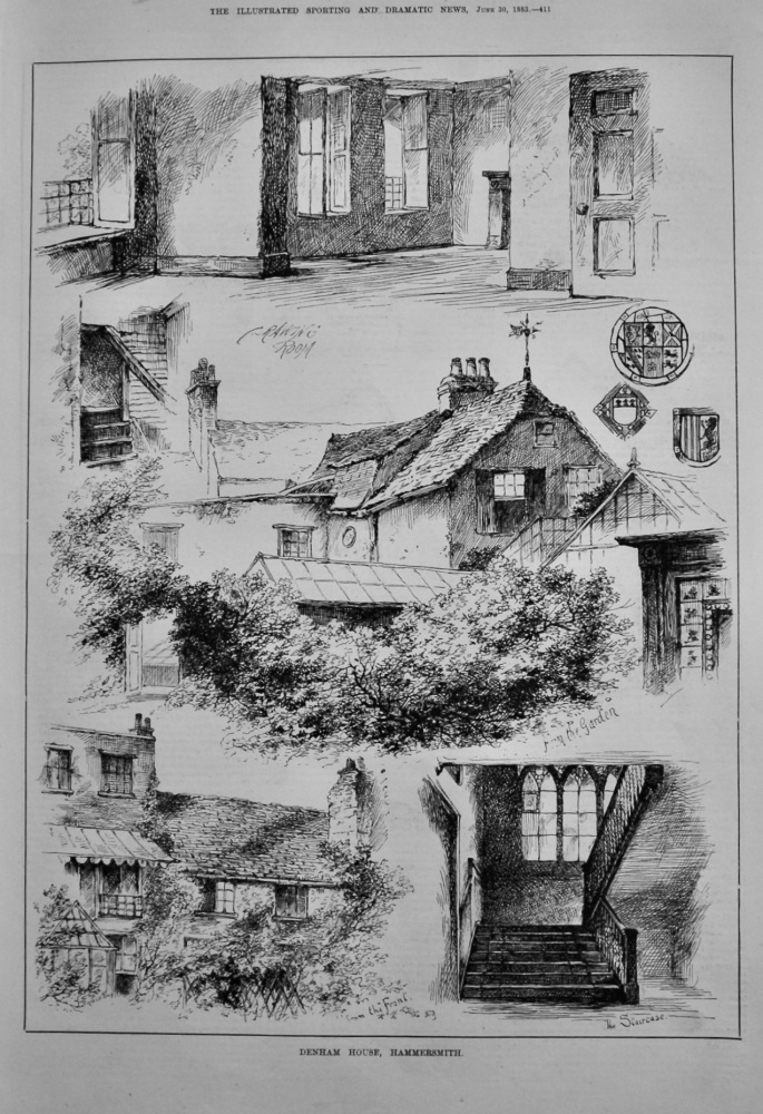 Denham House, Hammersmith.  1883.