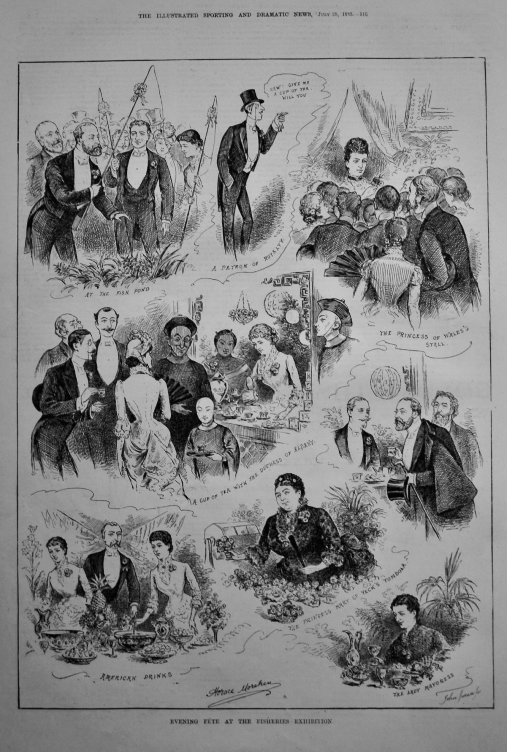 Evening Fete at the Fisheries Exhibition.  1883.