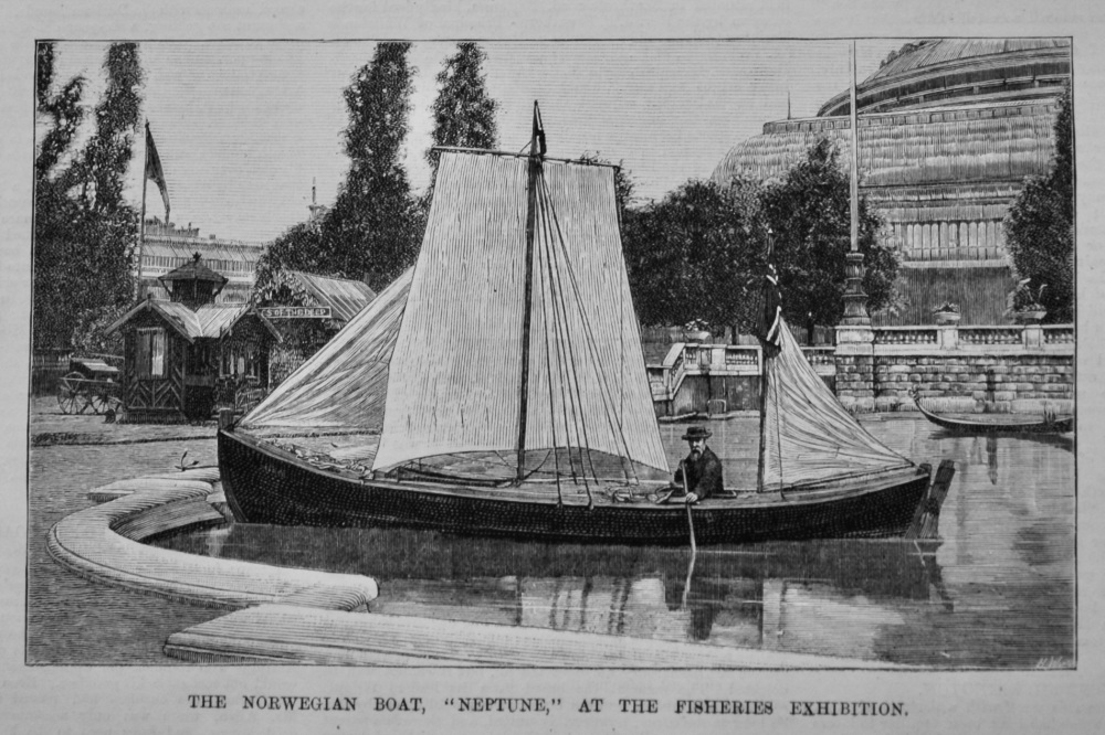 The Norwegian Boat,  "Neptune," at the Fisheries Exhibition.  1883.