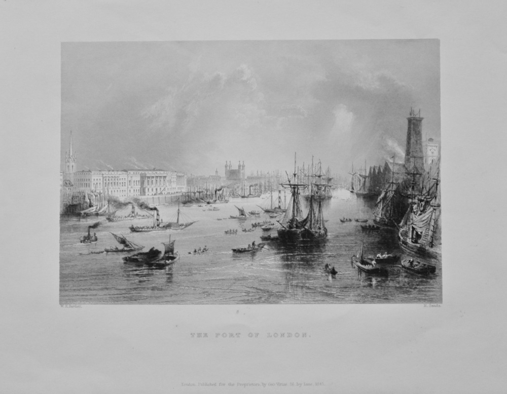 The Port of London. - 1842.