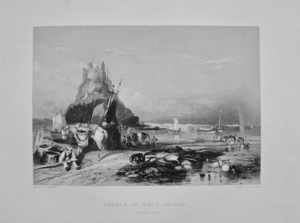 "Castle of Holy Island" - 1842