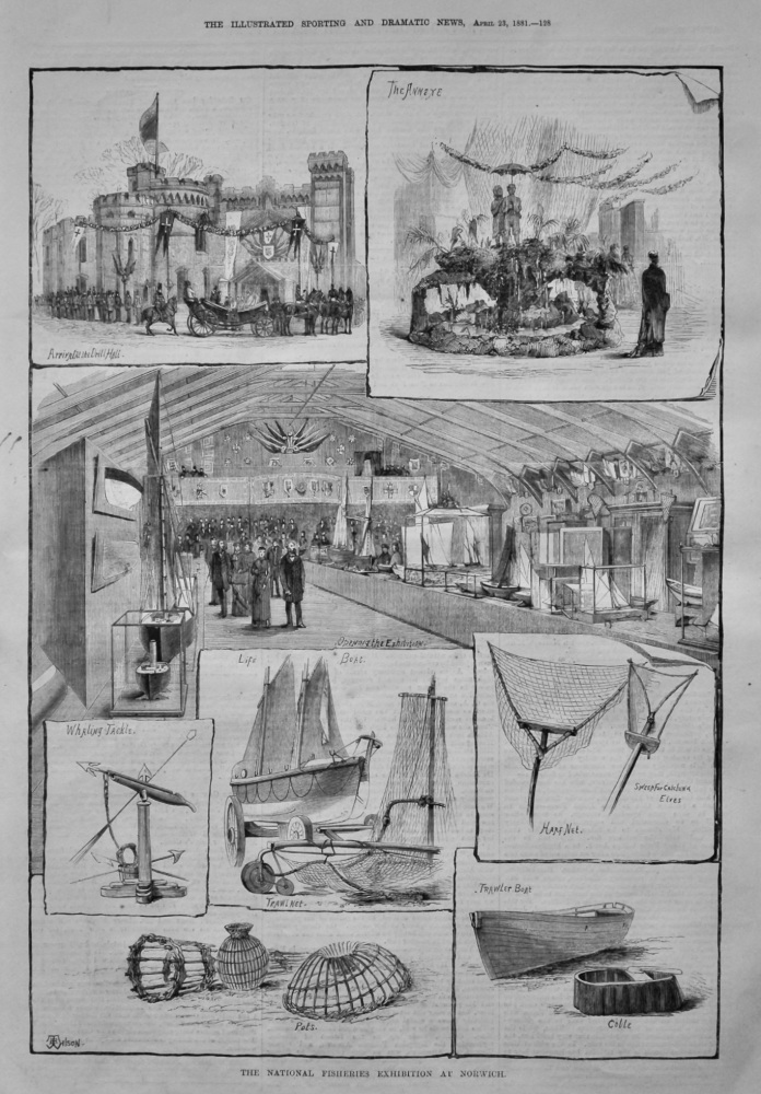 The National Fisheries Exhibition at Norwich.  1881.