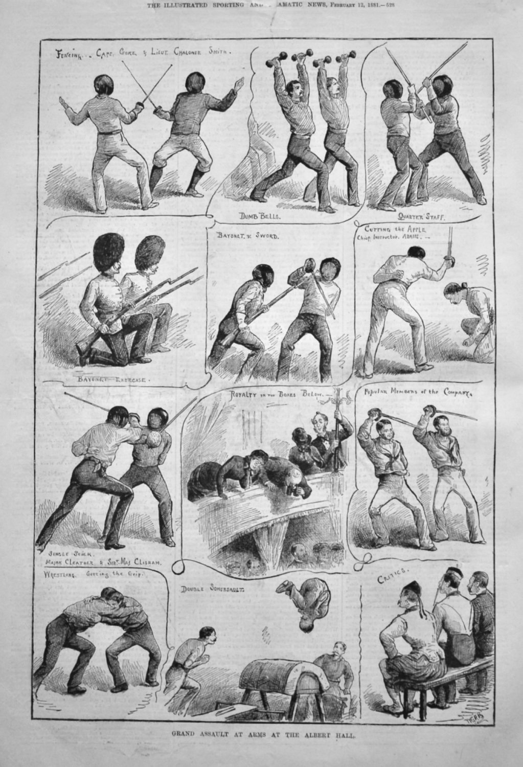 Grand Assault at Arms at the Albert Hall. 1881