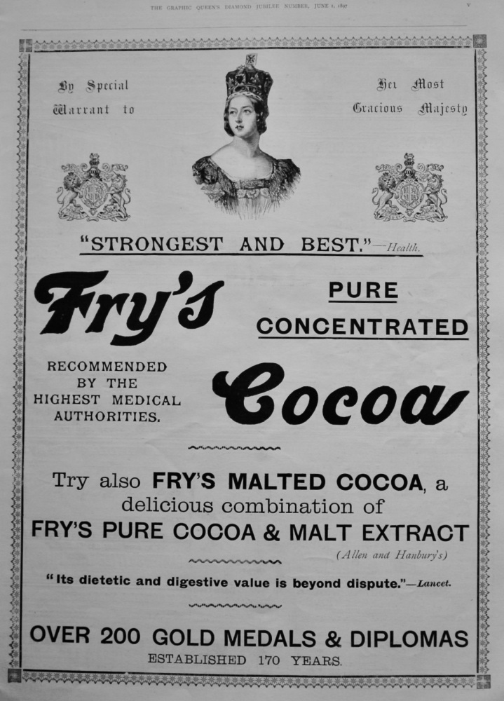 Fry's Cocoa.  1897.