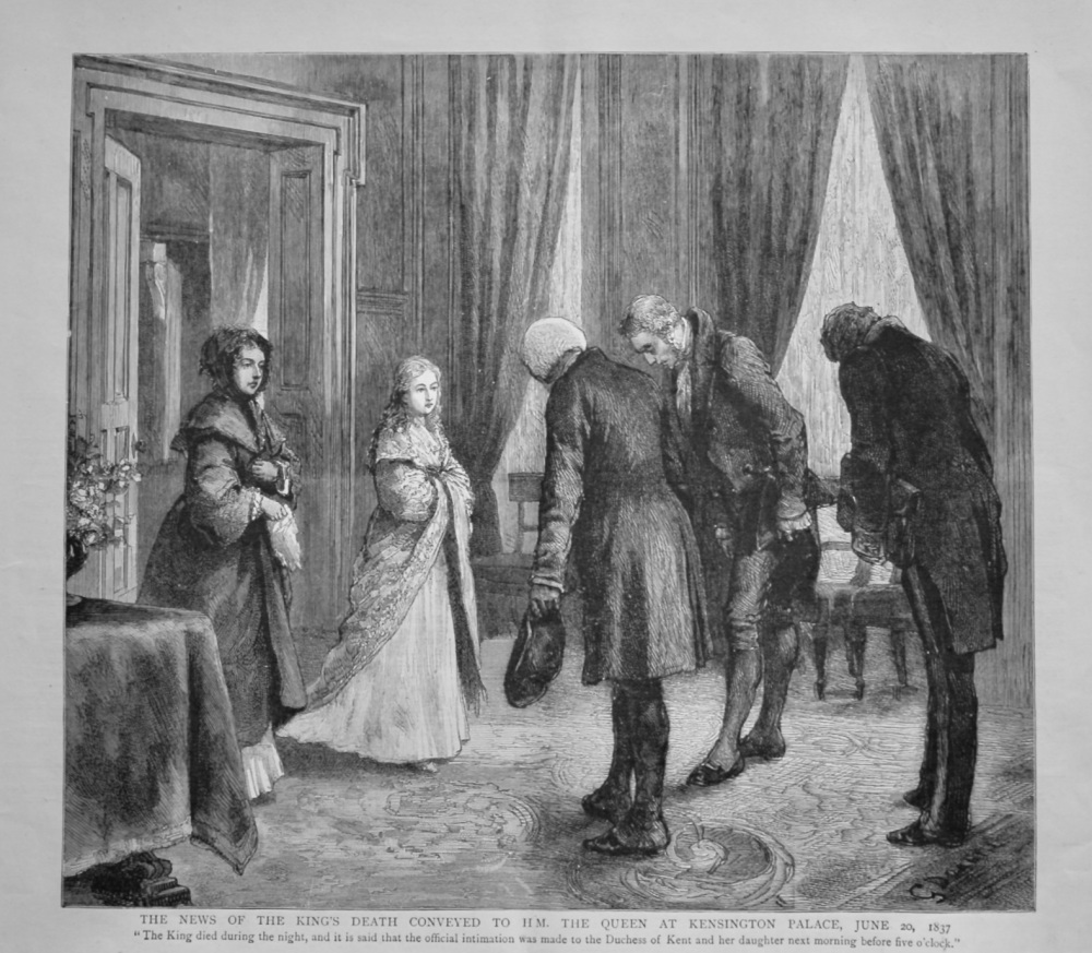 The News of the King's Death Conveyed to H.M. the Queen at Kensington Palace, June 20, 1837.