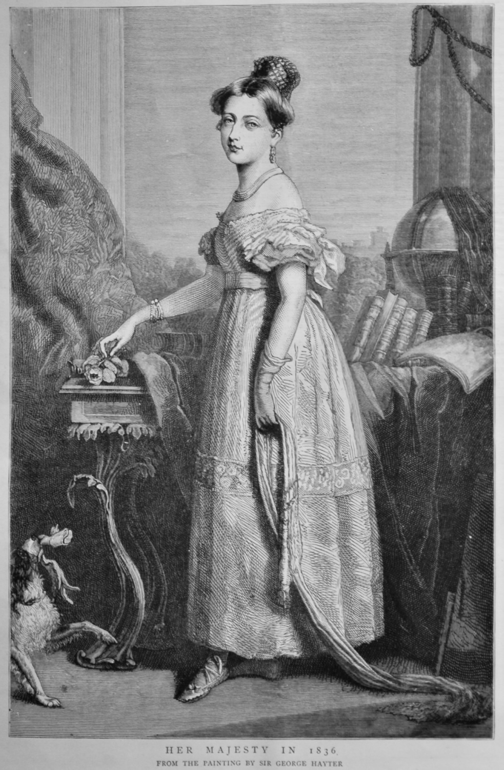 Her Majesty in 1836. (Queen Victoria).