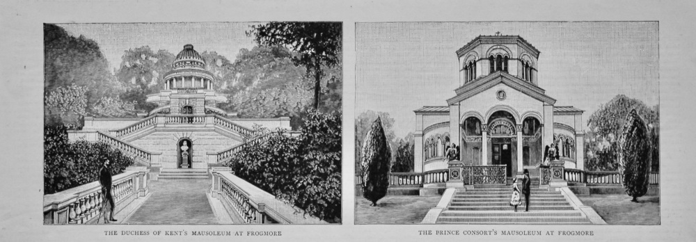 The Duchess of Kent's Mausoleum at Frogmore.  :  The Prince Consort's Mausoleum at Frogmore.  1897.