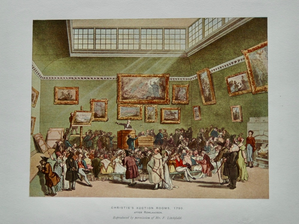 An Auction Room - Colour print