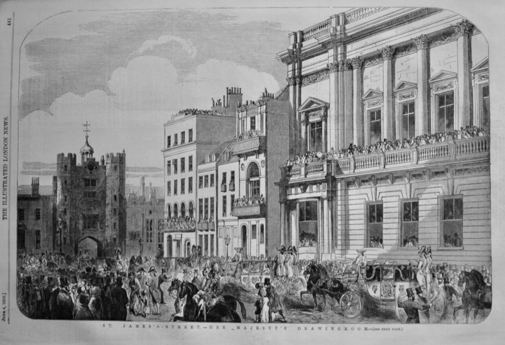 Her Majesty's Drawingroom.-  St. James's-Street. 1853.