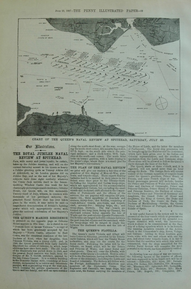 The Royal Jubilee Naval Spithead Review - 1887