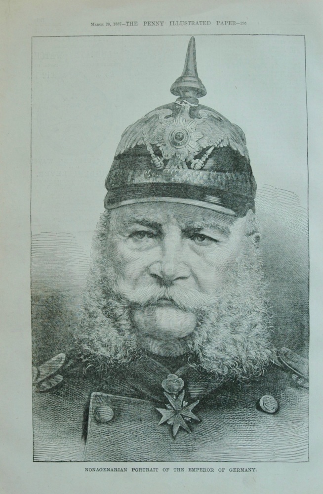 Portrait of the Emperor of Germany - 1887