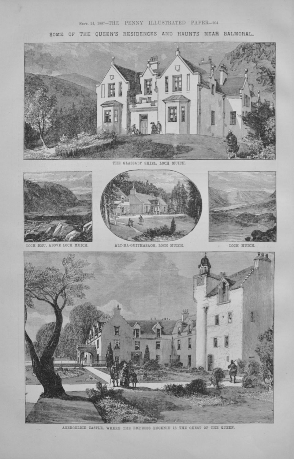 The Queen's Residences and Haunts near Balmoral - 1887