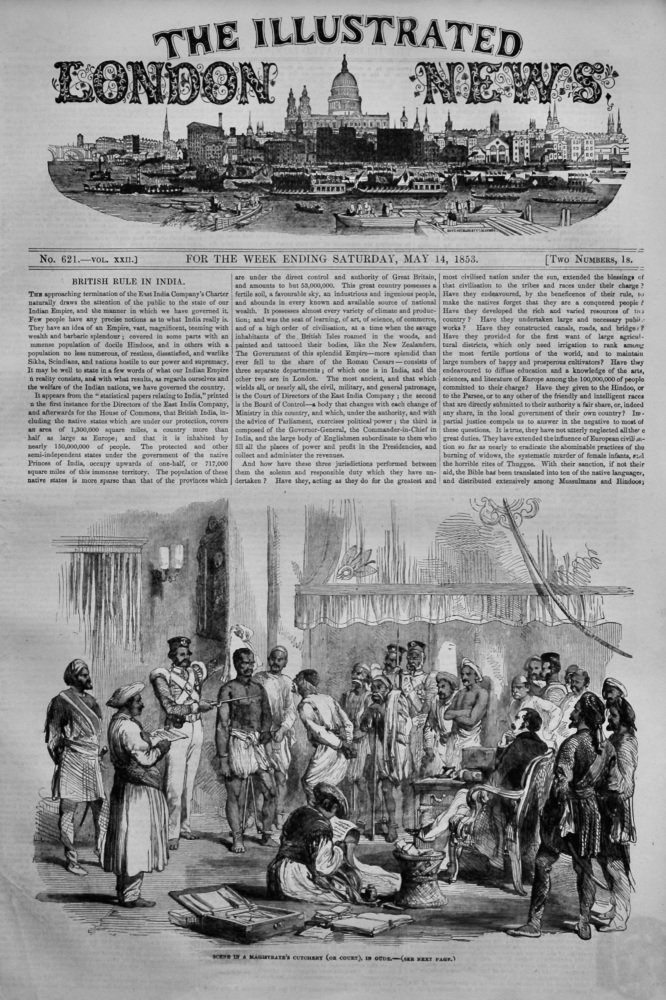 The Illustrated London News, May 14th, 1853.