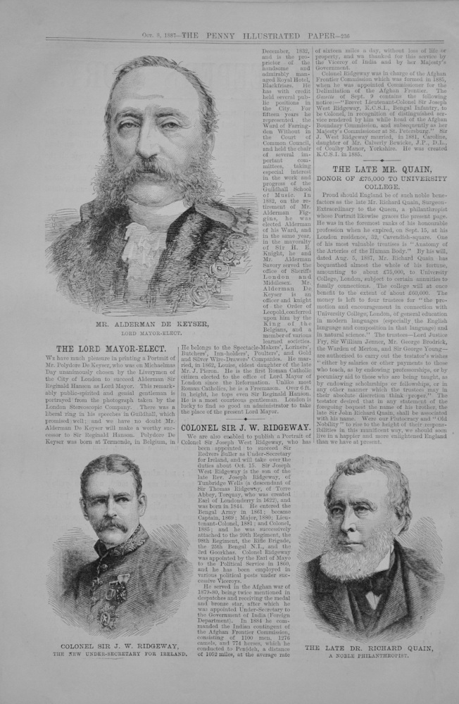 The Lord Mayor-Elect - 1887