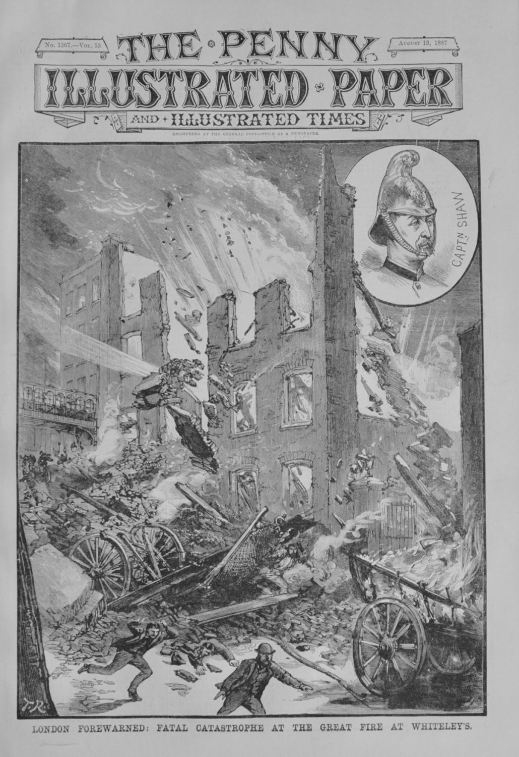 Great Fires in London - 1887