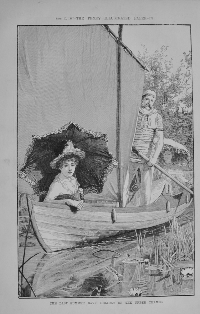 The Last Summer Day's Holiday on the Upper Thames - 1887