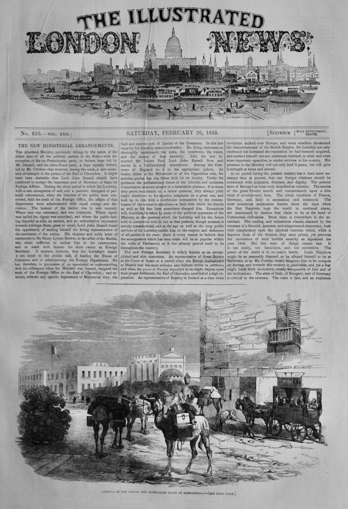 Illustrated London News, February 26th, 1853.