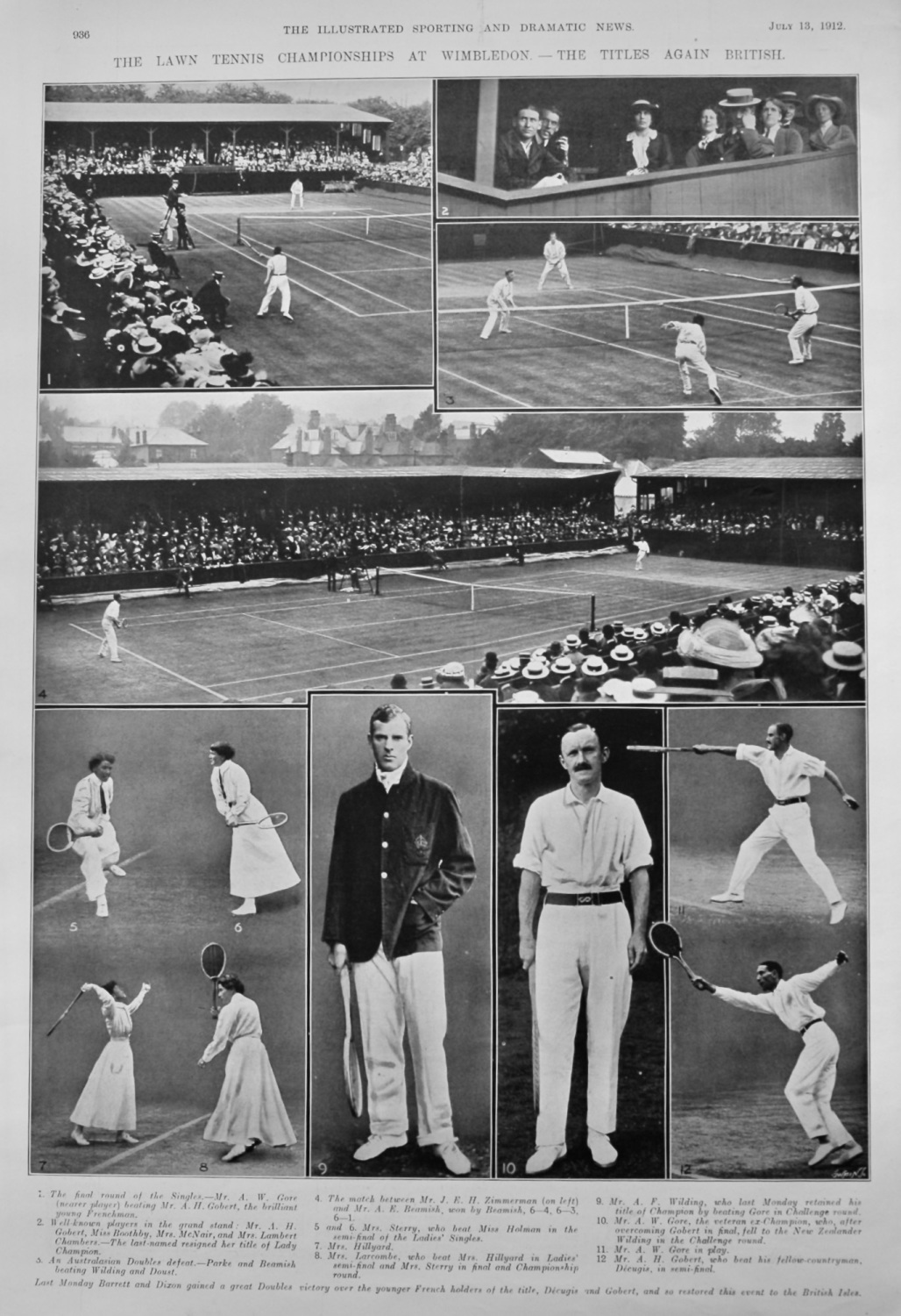 The Lawn Tennis Championships at Wimbledon.- The Titles again British.  191