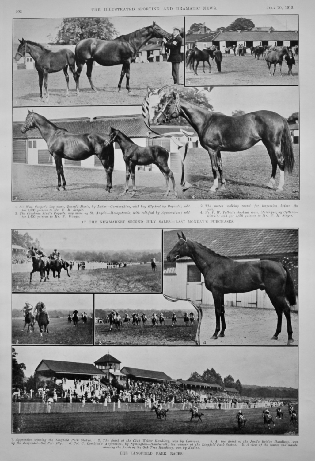 The Lingfield Park Races.  1912.