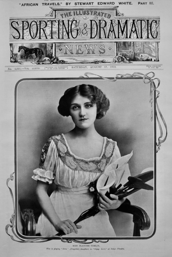 Miss Blanche Tomlin.  1912.