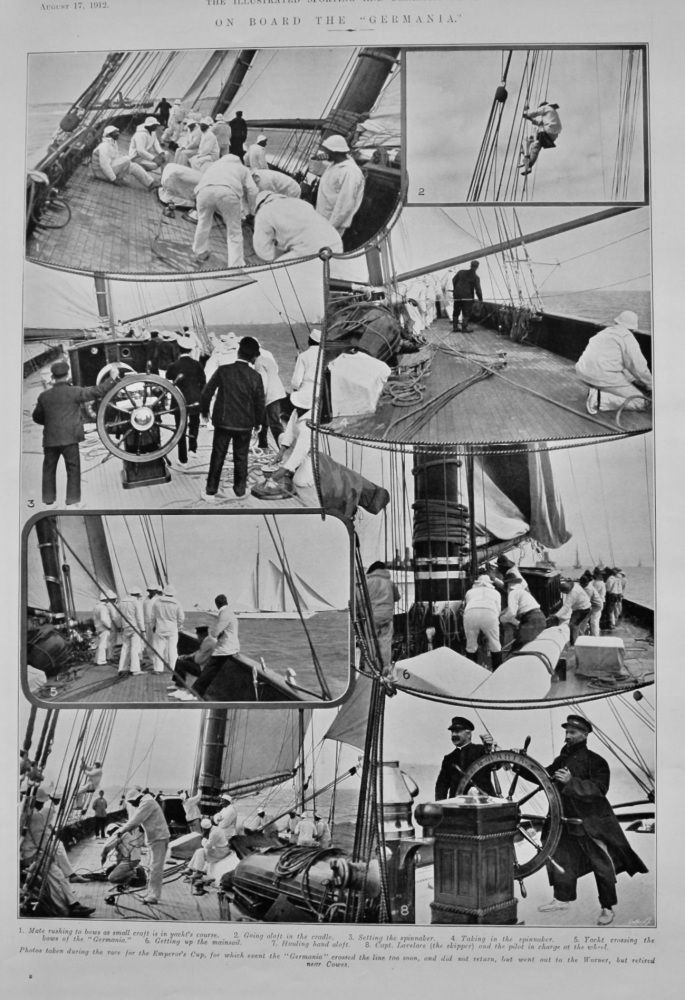 On Board The "Germania."  1912.