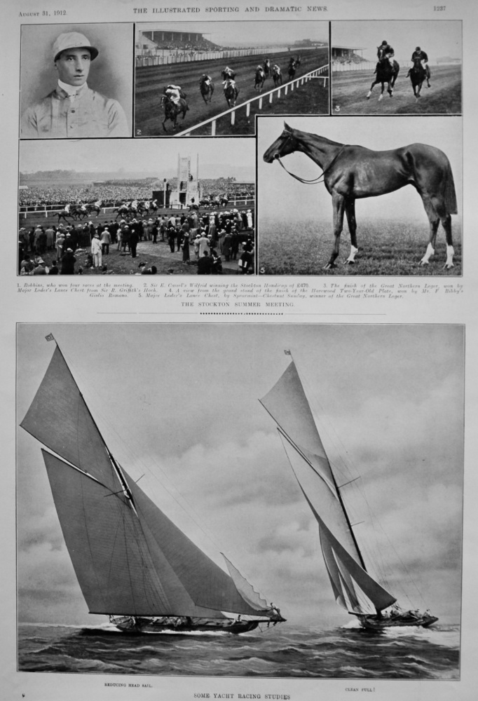 The Stockton Summer Meeting (Horse Racing).  1912.
