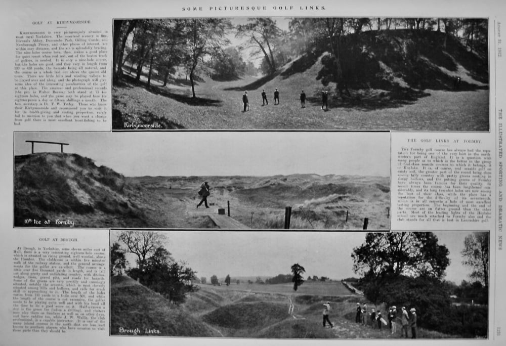 Some Picturesque Golf Links.  1912.