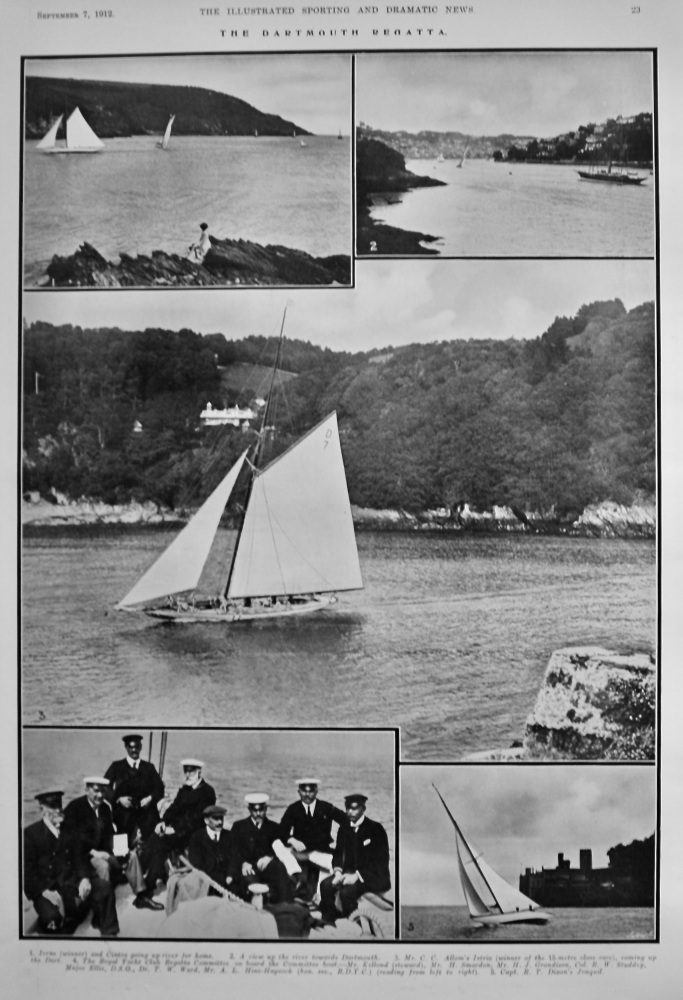 The Dartmouth Regatta.  1912.