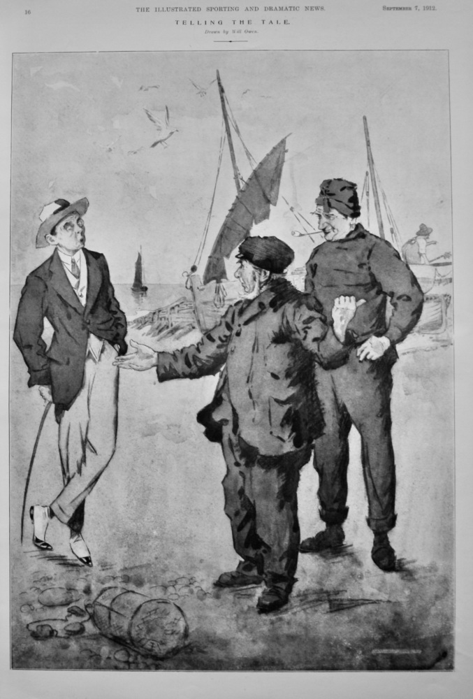 Telling the Tale. (Drawing by Will Owen).  1912