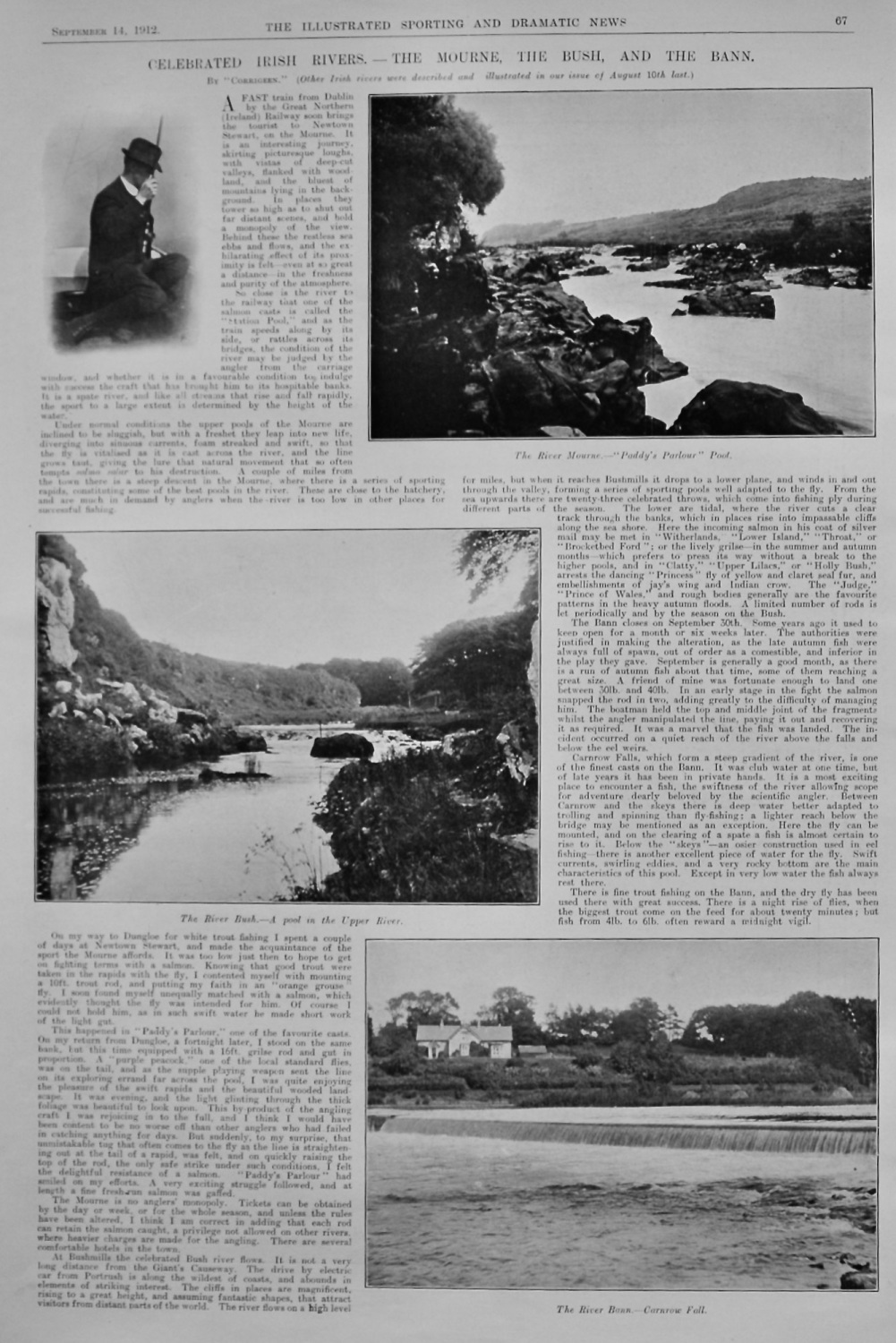 Celebrated Irish Rivers.- The Mourne, The Bush, and The Bann.   1912