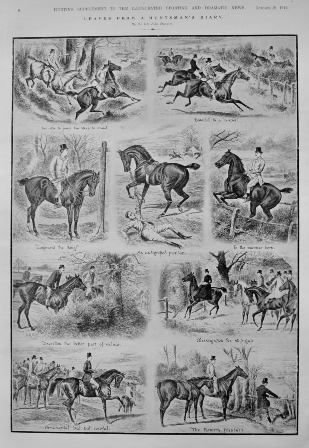 Leaves from a Huntsman's Diary.  1912.