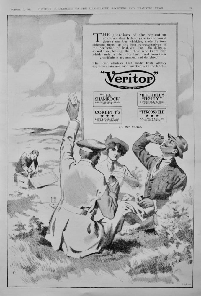 "Veritor". (Whisky)  1912.