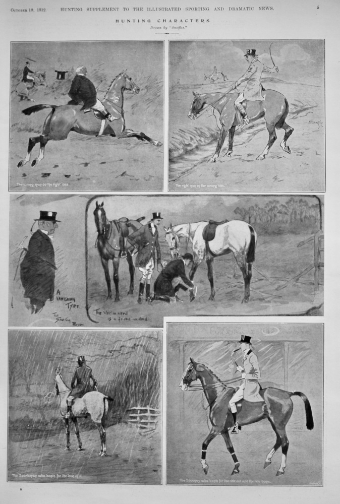 Hunting Characters. 1912.