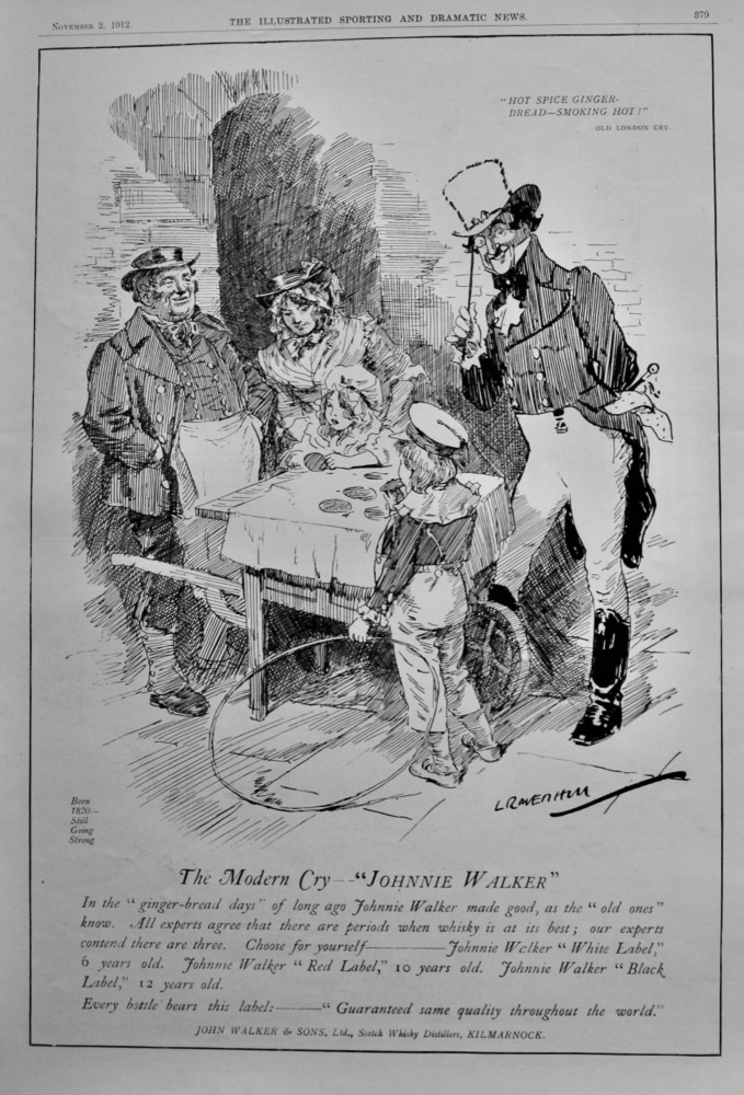 Johnnie Walker. (Whisky)  1912.