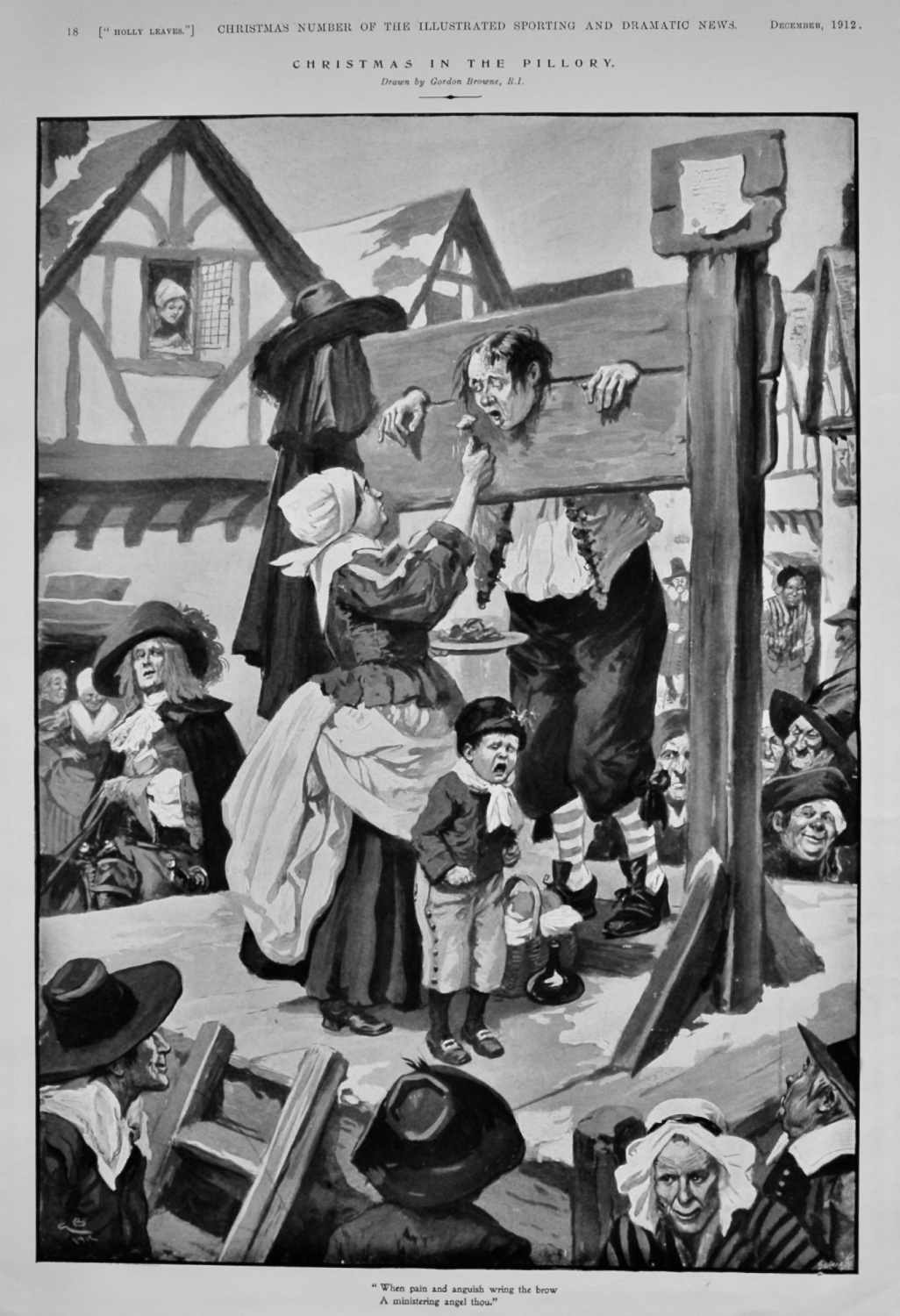 Christmas in the Pillory. 1912.