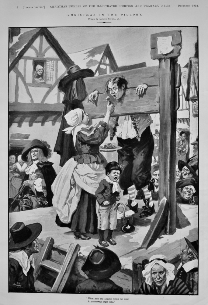 Christmas in the Pillory. 1912.
