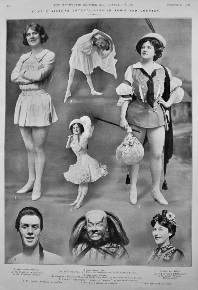 Some Christmas Entertainers in Town and Country.  1912.