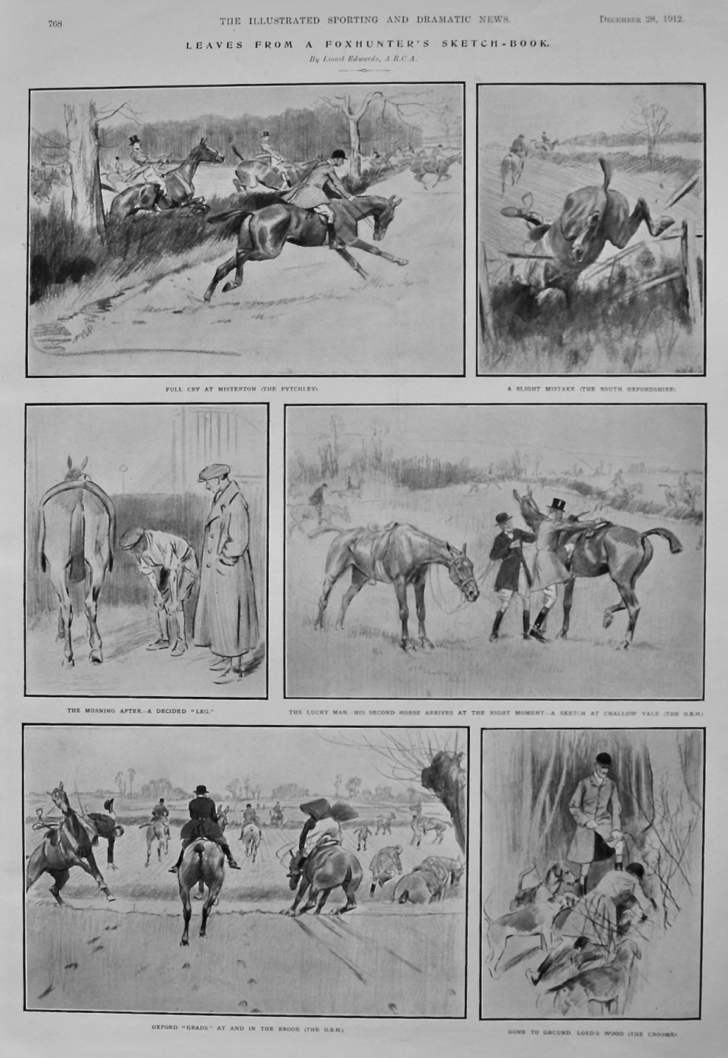 Leaves from a Foxhunter's Sketch-Book.  1912.