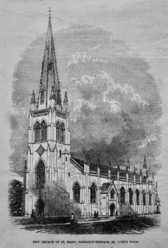 New Church of St. Mark, Hamilton-Terrace, St. John's Wood.  1847.