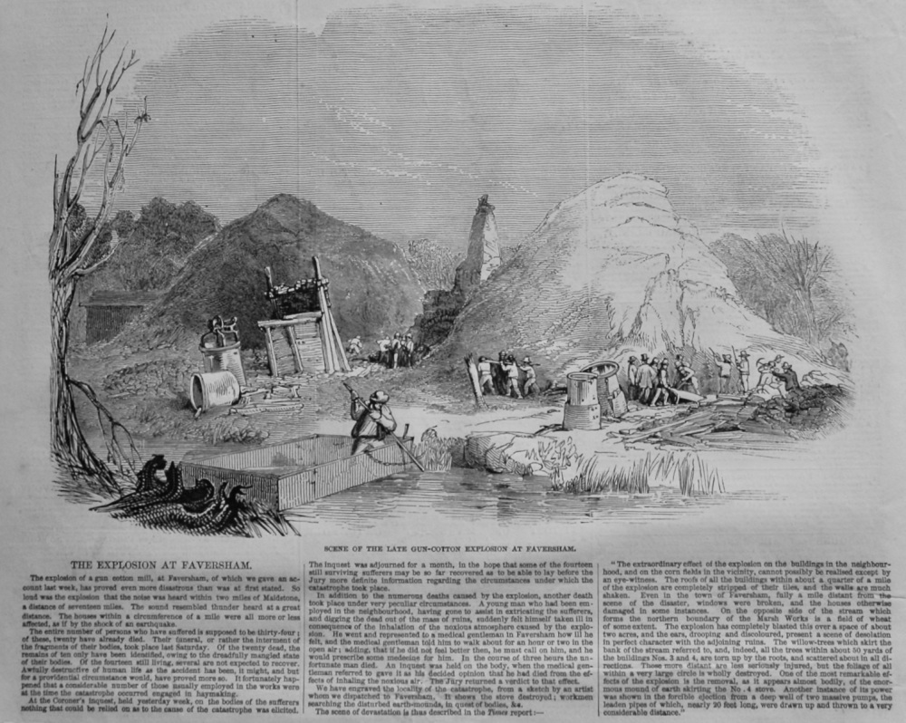 Explosion at Faversham.  1847.